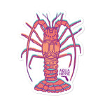 Aqua Hippie Lobster Decal