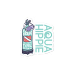 Aqua Hippie Dive Tank Decal