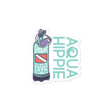 Aqua Hippie Dive Tank Decal