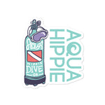 Aqua Hippie Dive Tank Decal