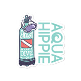 Aqua Hippie Dive Tank Decal