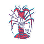 Aqua Hippie Lobster Decal