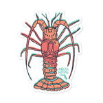 Aqua Hippie Lobster Decal