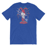 Aqua Hippie Lobster Heathered Blue Short-Sleeve Unisex T-Shirt