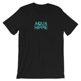 Aqua Hippie Octopus Black/Purple Short-Sleeve Unisex T-Shirt