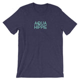 Aqua Hippie Octopus Navy Short-Sleeve Unisex T-Shirt