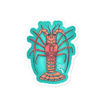 Aqua Hippie Lobster Decal