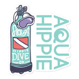 Aqua Hippie Dive Tank Decal