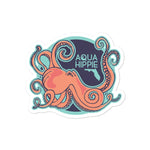 Aqua Hippie Octopus Decal