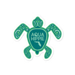 Aqua Hippie Tortuga Decal