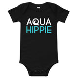 Aqua Hippie Lobster Black Bug Back Onesie