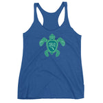 Aqua Hippie Tortuga Blue Women's Racerback Tank